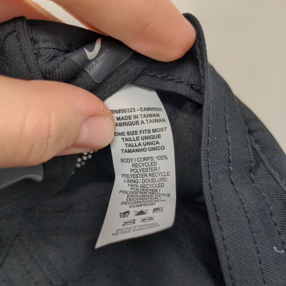 UEC PGH Strapback Hat Black OSFM Embroidered Nike Dri-Fit Featherlight - Picture 8 of 8